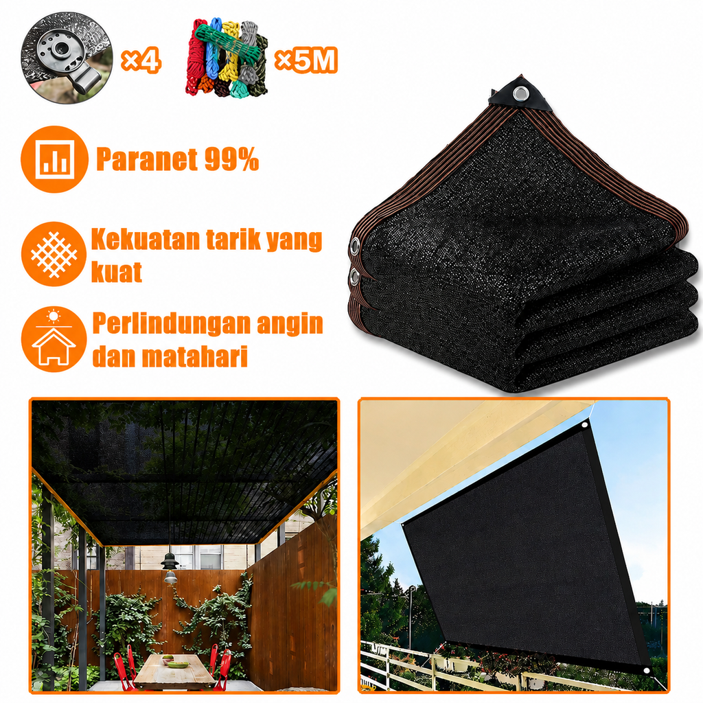💥Diskon 50%, jaring peneduh 99,99%, terlindung dari sinar UV, berventilasi dan sejuk.